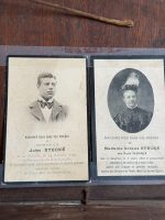 glezna + foto rāmītī, ar vēsturi un stāstu par šiem cilvēkiem (7032) - Image 5