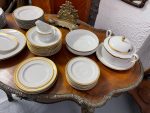 "Scherzer" Bavaria porcelāna pusdienu servīze ar zelta joslu ("Scherzer" Bavaria porcelain dinner service with gold band) (2782) - Image 7