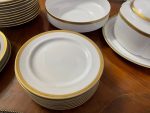 "Scherzer" Bavaria porcelāna pusdienu servīze ar zelta joslu ("Scherzer" Bavaria porcelain dinner service with gold band) (2782) - Image 11