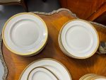 "Scherzer" Bavaria porcelāna pusdienu servīze ar zelta joslu ("Scherzer" Bavaria porcelain dinner service with gold band) (2782) - Image 19