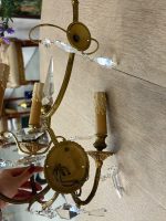 bronzas bra lampa ar kristāliņiem, vidēja izmēra (6194) - Image 15