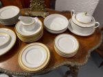 "Scherzer" Bavaria porcelāna pusdienu servīze ar zelta joslu ("Scherzer" Bavaria porcelain dinner service with gold band) (2782) - Image 6