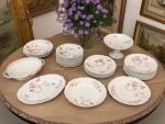 porcelāna servīze ar ziedu motīviem, Francija vai Bohēmija, aptuveni 19. gs. beigas — 20. gs. sākums (ap 1880.–1910. g.) (6189)