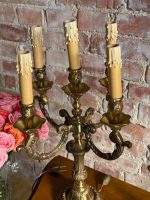 Bronzas, Galda Lampu Pāris, Vidēja Izmēra, Smagas, Katrai 5 Spuldzes (5463) - Image 5