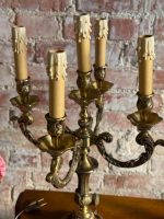 Bronzas, Galda Lampu Pāris, Vidēja Izmēra, Smagas, Katrai 5 Spuldzes (5463) - Image 7