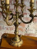 Bronzas, Galda Lampu Pāris, Vidēja Izmēra, Smagas, Katrai 5 Spuldzes (5463) - Image 8