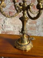 Bronzas, Galda Lampu Pāris, Vidēja Izmēra, Smagas, Katrai 5 Spuldzes (5463) - Image 10