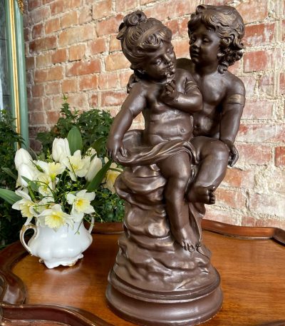 Englefigur, brun farve, mellemstor (3035)