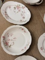 porcelāna servīze ar ziedu motīviem, Francija vai Bohēmija, aptuveni 19. gs. beigas — 20. gs. sākums (ap 1880.–1910. g.) (6189) - Image 18