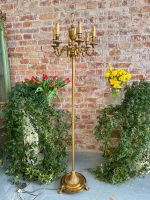 heavy bronze floor lamp candelabra