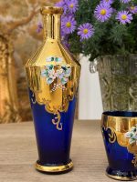 itāļu murano stikla komplekts - karafe un 6gab glāzes (6139) - Image 9
