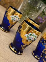itāļu murano stikla komplekts - karafe un 6gab glāzes (6139) - Image 6