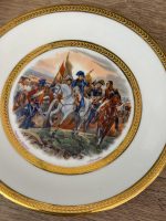 NAPOLEON BONAPARTE Ekskluzīvs antīks Limoges karaliskā Ampīra stila deserta/salātu šķīvju komplekts (6 gab.), Th. Lazeyras – ap 1900. gadu (6134) - Image 7