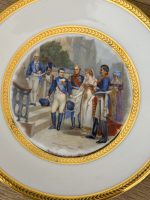 NAPOLEON BONAPARTE Ekskluzīvs antīks Limoges karaliskā Ampīra stila deserta/salātu šķīvju komplekts (6 gab.), Th. Lazeyras – ap 1900. gadu (6134) - Image 10