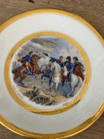 NAPOLEON BONAPARTE Ekskluzīvs antīks Limoges karaliskā Ampīra stila deserta/salātu šķīvju komplekts (6 gab.), Th. Lazeyras – ap 1900. gadu (6134) - Image 11