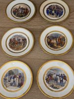 NAPOLEON BONAPARTE Ekskluzīvs antīks Limoges karaliskā Ampīra stila deserta/salātu šķīvju komplekts (6 gab.), Th. Lazeyras – ap 1900. gadu (6134) - Image 2