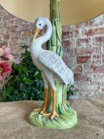 Porcelāna Galda Lampa ar Putnu, Vidēja Izmēra (3260) - Image 4