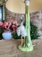 Porcelāna Galda Lampa ar Putnu, Vidēja Izmēra (3260) - Image 5