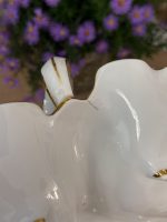 trīsdaļīgs porcelāna šķīvis ar ziedu, putna un zivs motīviem (6170) - Image 11