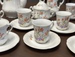 Antīka porcelāna tējas un kafijas servīze 10 personām ar tulpju dekoru (Antiquarian Porcelain Tea & Coffee Service for 10 Persons) (4450) - Image 4