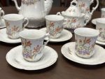 Antīka porcelāna tējas un kafijas servīze 10 personām ar tulpju dekoru (Antiquarian Porcelain Tea & Coffee Service for 10 Persons) (4450) - Image 5
