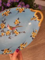 Ekskluzīvs antīks Limoges (VELIV) porcelāna ovālais trauks "Brīnumputns dārza ziedos" — Francija, ap 1900. gadu (Skaistais laikmets / Belle Époque), vidēja izmēra (6168) - Image 12