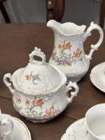 Antīka porcelāna tējas un kafijas servīze 10 personām ar tulpju dekoru (Antiquarian Porcelain Tea & Coffee Service for 10 Persons) (4450) - Image 10