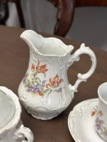 Antīka porcelāna tējas un kafijas servīze 10 personām ar tulpju dekoru (Antiquarian Porcelain Tea & Coffee Service for 10 Persons) (4450) - Image 12