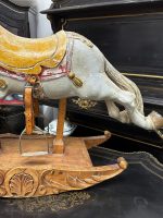 Antique wooden rocking horse, large size (3794) - Image 11