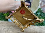 Maza Porcelāna Galda Lampa ar Zelta Krāsas Metāla Detaļām (3245) - Image 10
