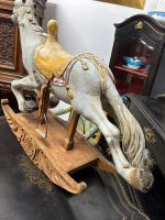 Antique wooden rocking horse, large size (3794) - Image 16