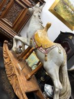Antique wooden rocking horse, large size (3794) - Image 17