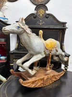 Antique wooden rocking horse, large size (3794) - Image 2