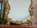 Gold-colored mirror, medium size (3052) - Image 5
