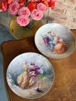 Liela Izmēra Porcelāna Šķīvji Pasteļtoņos, Pieejami 2 gab (5485)