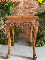 Wooden table with fine carvings, medium size (3899) - Image 3