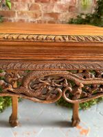 Wooden table with fine carvings, medium size (3899) - Image 18