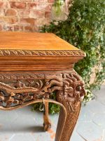Wooden table with fine carvings, medium size (3899) - Image 17