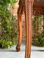 Wooden table with fine carvings, medium size (3899) - Image 14