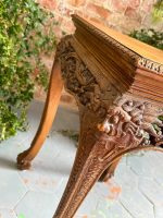 Wooden table with fine carvings, medium size (3899) - Image 10