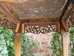 Wooden table with fine carvings, medium size (3899) - Image 27