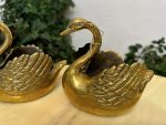 Cygnes en Métal - Coupelles, Petite Taille, Lourdes, 2 Pcs Disponibles (4406) – Image 2
