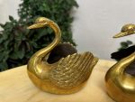 Cygnes en Métal - Coupelles, Petite Taille, Lourdes, 2 Pcs Disponibles (4406) – Image 5
