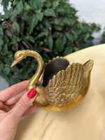 Cygnes en Métal - Coupelles, Petite Taille, Lourdes, 2 Pcs Disponibles (4406) – Image 12