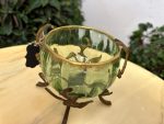 Small Glass Vessel with Metal Stand (4430) - Image 10