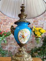 Porcelāna lampa ar bronzu, vidēja izmēra (3879) - Image 13