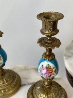 Neliela Izmēra Svečturu Pāris ar Porcelāna Detalizāciju (5089) - Image 9
