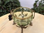 Small Glass Vessel with Metal Stand (4430) - Image 3
