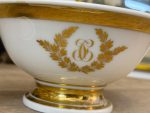 Antique "Vieux Paris" porcelain bowl with gold monogram (6200) - Image 12