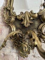Liela Izmēra Smags sienas spoguļsvečturis - neorokoko stilā (Heavy Mirrored Wall Sconce) (4768) - Image 7